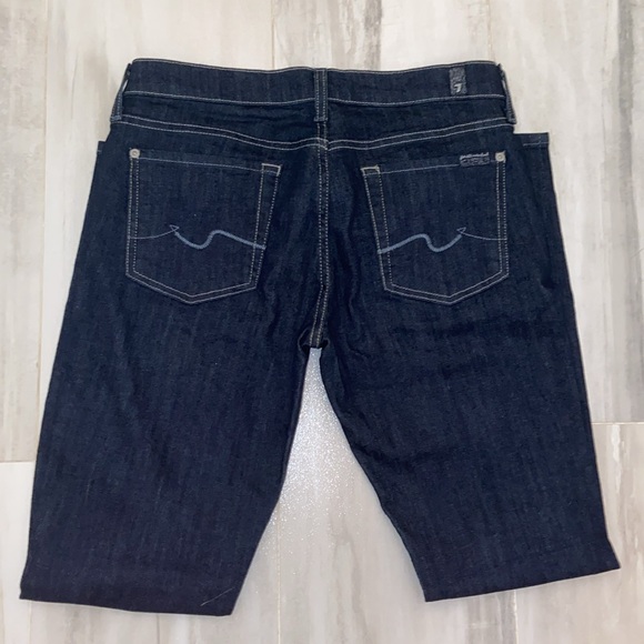 7 For All Mankind Gwenevere Skinny Ankle, Dark, Mexico, 29x29, NWT, $189 MSRP - Picture 3 of 12